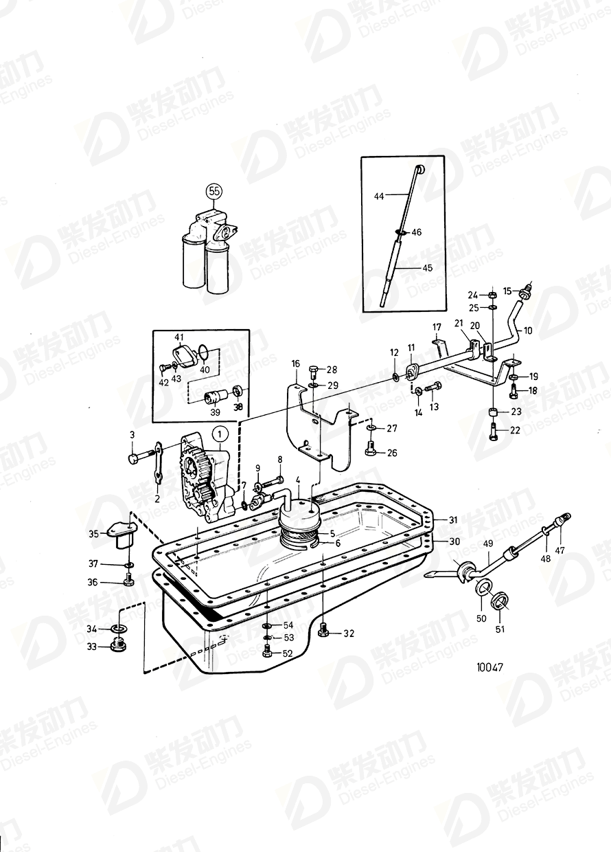 VOLVO Oil dipstick 862020 Drawing